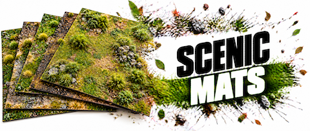 Scenic Mats 245 × 245 mm for creating vegetation, dioramas and gaming terrain